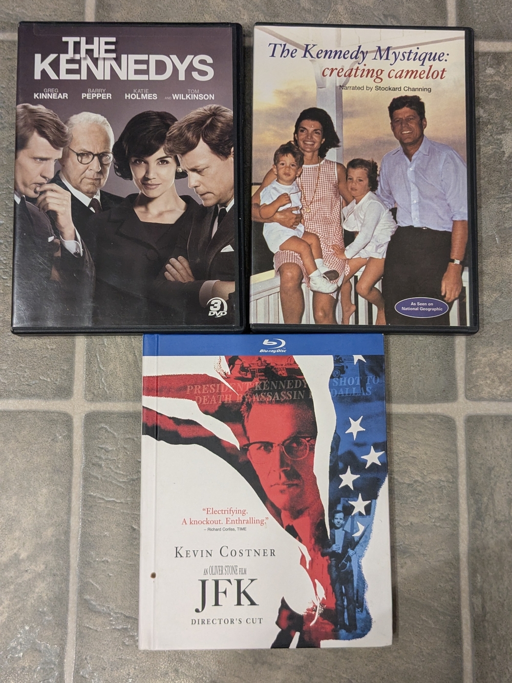 The Kennedys & JFK DVD/Blu-ray Bundle - Black, White, Red & Blue